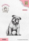 Nellies Choice Clear Stamps - Dog with Ball