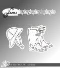 By Lene Clear Stamps - Rubber Boots & Hat