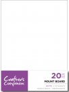 Crafters Companion A5 Mount Board - White (20 sheets)