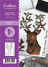 Crafters Companion A6 Unmounted Rubber Stamp Set - Festive Stag