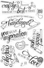 Hero Arts Clear Stamps 4"X6"Crafty Messages