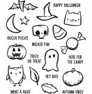 Tim Holtz Stampers Anonymous Cling Stamps - Tiny Frights