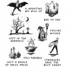 Tim Holtz Stampers Anonymous Cling Stamps - Halloween Sketchbook