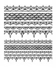 Tim Holtz Stampers Anonymous Cling Stamps - Crochet Trims