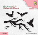 Nellies Choice Clearstamps - Christmas Silhouette Birds