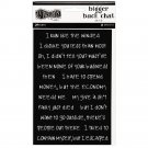 Dyan Reaveleys Dylusions Bigger Back Chat Stickers - Black Set #3