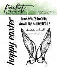 Picket Fence Studios 4”x4” Clear Stamps - Hoppin' Down the Bunny Trail
