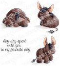 Stamping Bella Cling Stamps - Donkey Trio Stuffies
