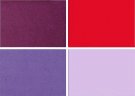 Lecrea A4 Flower Foam Pack - Bordeaux, Bright red, Dark violet, Pastel violet (8 sheets)
