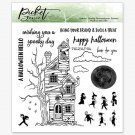 Picket Fence Studios 6”x6” A Spooky Day Clear Stamp