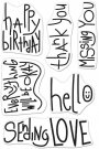 Hero Arts 4"x6" Clear Stamps - Handwritten Messages