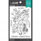 Hero Arts 4"x6" Clear Stamps - Merry Poinsettia Bunch