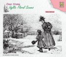 Nellies Choice Clear Stamps - Idyllic Floral Vintage Wintery