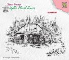 Nellies Choice Clear Stamps - Idyllic Floral Old Cottage
