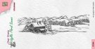 Nellies Choice Clearstamp - Slimline Snow Landscape