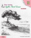 Nellies Choice Clear Stamps - Idyllic Floral - Tree at Waterfront