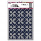 Dina Wakley 9"x6" Media Stencils - Tile Floor