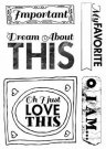 Prima Marketing Cling Stamps - Words