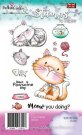 Polkadoodles Clear Stamp Set - Meow You Doing