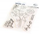 Pinkfresh Studio 4x6 Clear Stamp Set - Go For It