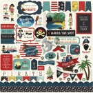 Echo Park 12”x12” Element Sticker Sheet - Pirate Tales