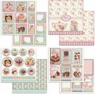 Stamperia 12x12 Cardstock Sheet Set - Sweety Cakes (all 4 sheets)