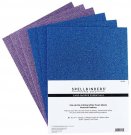 Spellbinders 8.5"x11" Glitter Foam Sheets - Peacock Feathers (10 pack)