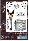 A Little Bit Sketchy Stamp Set - Rock n Roll by Sheena Douglass