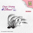 Nellies Choice Clear Stamps - Silhouette Blooming Grass #3