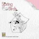 Nellies Choice Clear Stamps - Spring Birds My Birdhouse