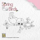 Nellies Choice Clear Stamps - Spring Birds Ready to Fly Away