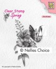 Nellies Choice Clearstamps - Butterfly